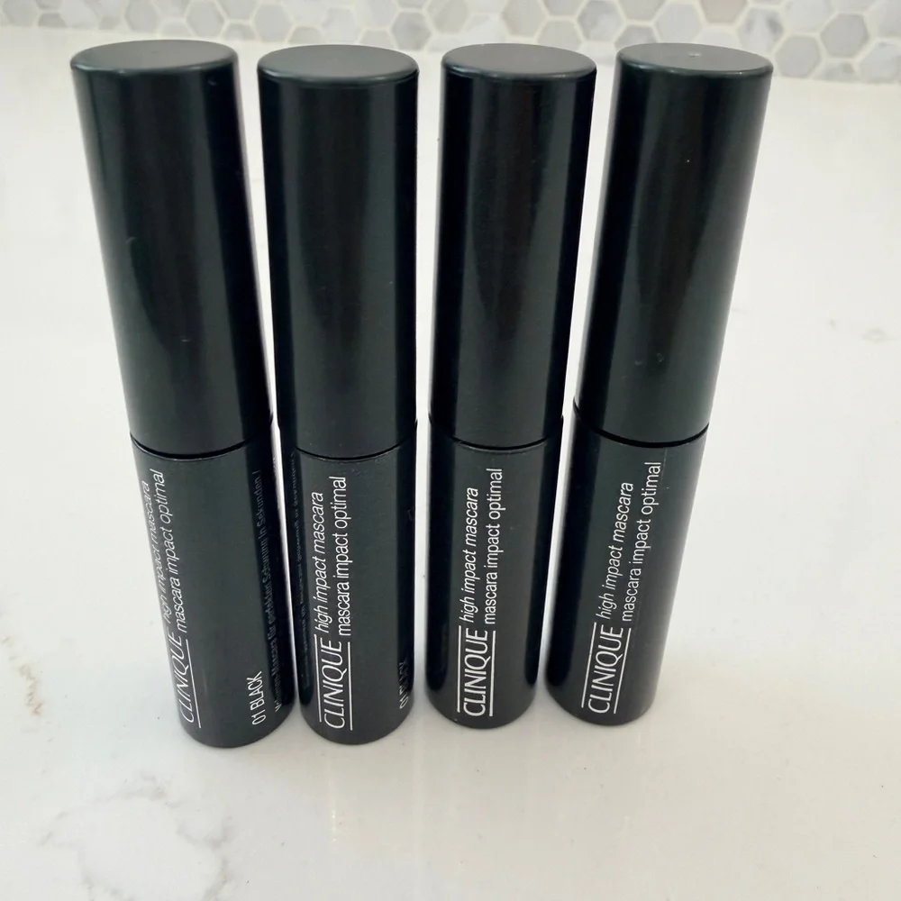 Clinique High Impact Mascara - Black - Travel size x 4